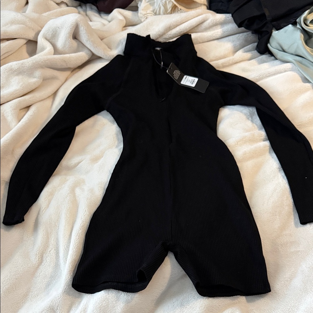 Black Long Sleeve Bodysuit